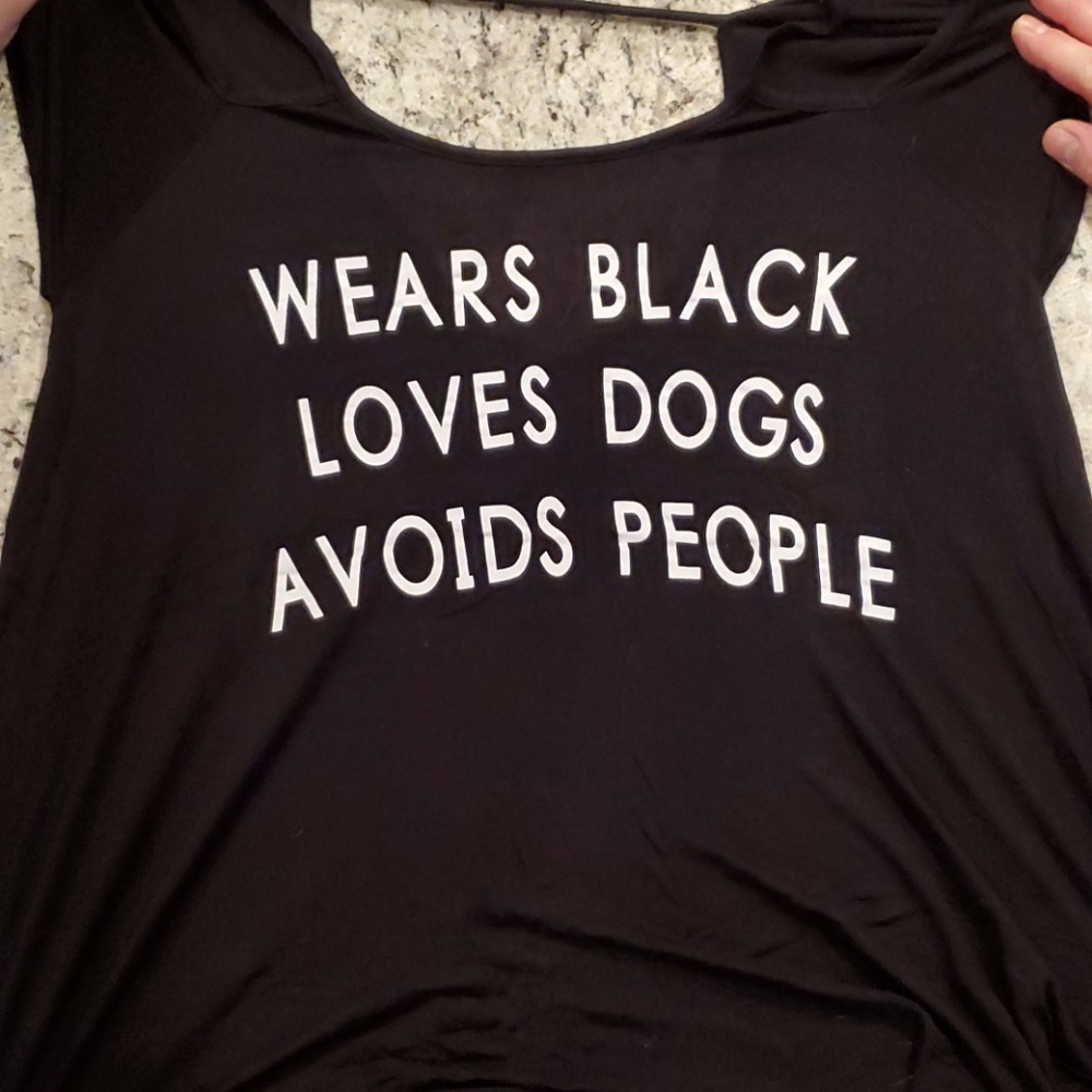 A black t-shirt